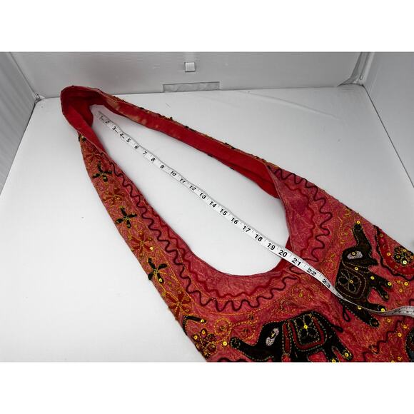 No brand Bohemian Elephant tote Pre-Owned with some stains - Picture 7 of 12